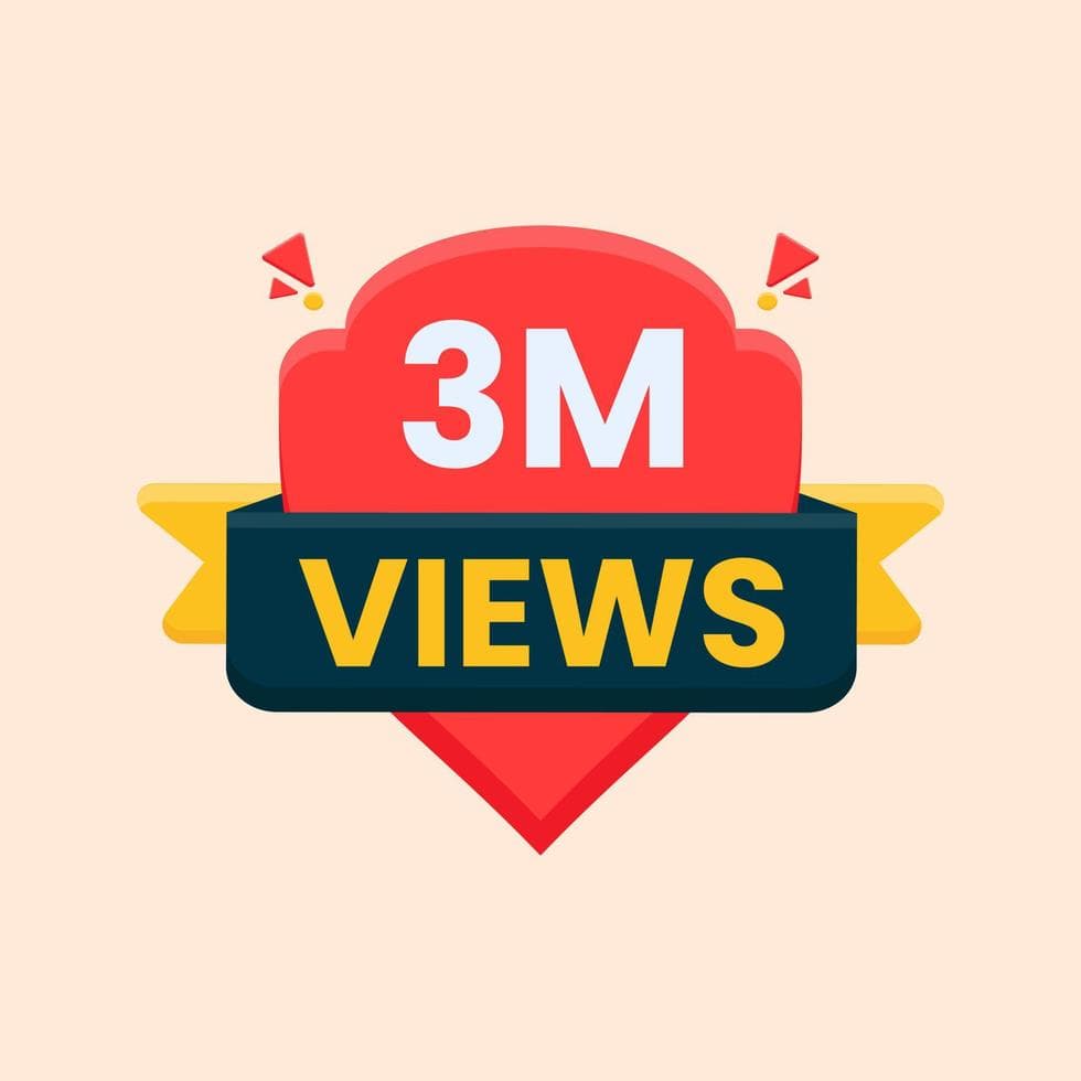 3 million views achievement